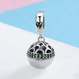 925 Sterling Silver Zircon Pendant With Parts - Scc689-G