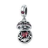 925 Sterling Silver Zircon Pendant With Parts - Scc689-G
