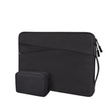 13.3 Inch Polyester Laptop Liner Bag with Small Bag - Ideal for Notebooks - Black