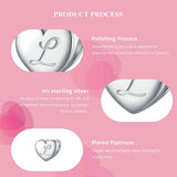 925 Sterling Silver Platinum Plated Love Letters Diy Beads In - V