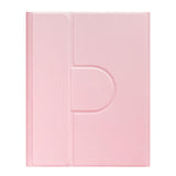 360 Degree Rotatable Bluetooth Keyboard Leather Case - Square Button - Light Purple - For Ipad 10Th Gen 10.9 2022