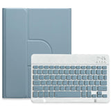 360 Degree Rotatable Bluetooth Keyboard Leather Case - Square Button - Light Purple - For Ipad 10Th Gen 10.9 2022
