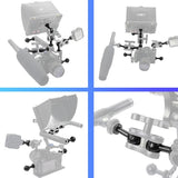 Adjustable Ball Head Adapter for Underwater Photography Lights - M5 Screw Black