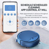 Intelligent Household Sweeping Robot with Path Charging - Max - Blue