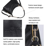 Stylish Middle Aged Women Shoulder Bag - Black