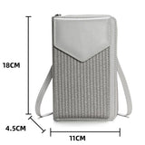 Versatile Women Cell Phone Crossbody Wallet - Green