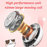 7.1 Surround Sound Cat Ear Gaming Headset With Mic - White