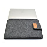 11 Inch Vertical Felt Laptop / Tablet Sleeve Bag - Dark Gray