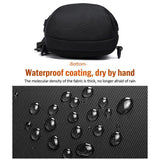 Anti Theft Men Waterproof Crossbody Bag With USB Port - Dark Grey
