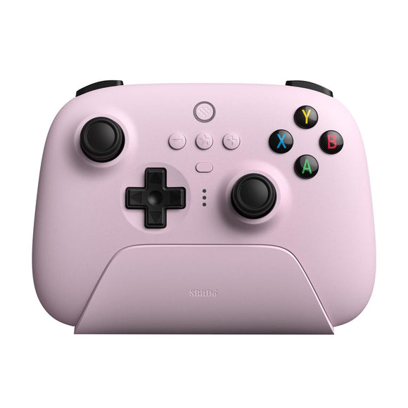 Wireless Gaming Controller + Charging Dock for Pc / Windows 10 / 11 / Steam Deck - 2.4g - Pink