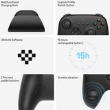 Wireless Gaming Controller + Charging Dock for Pc / Windows 10 / 11 / Steam Deck - 2.4g - Pink