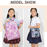 3 Piece Sweet Casual Backpack Set For Students - Green