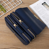 Large Capacity Women Wallet Clutch Bag Versatile Crossbody - Blue