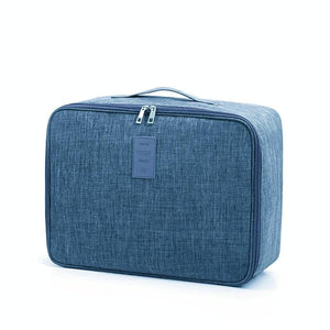 Large Capacity Cationic Trolley Suitcase for Trip Storage - Navy