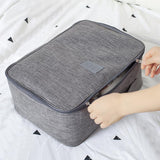 Large Capacity Cationic Trolley Suitcase for Trip Storage - Navy