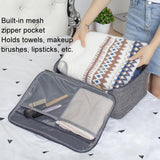 Large Capacity Cationic Trolley Suitcase for Trip Storage - Navy