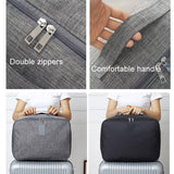 Large Capacity Cationic Trolley Suitcase for Trip Storage - Navy