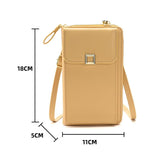 Women Cross Body Phone Purse With Long Strap - Black