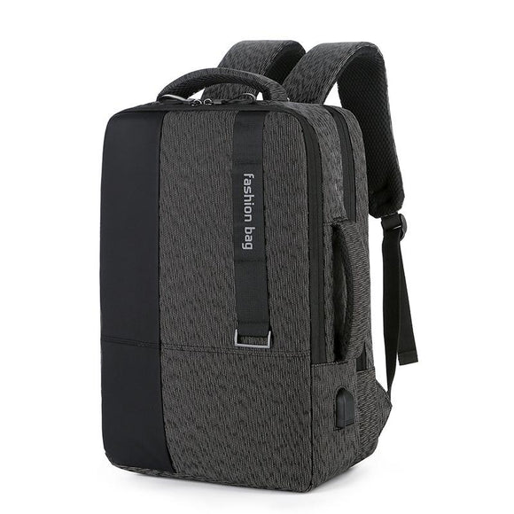 Large-capacity Laptop Backpack with Usb Charging - Ideal for Business Commuters - Black