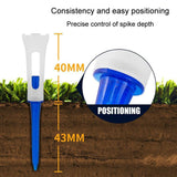 20-pack Golf Ball Tee Holder for Competition - 83mm Spike Balls - Blue