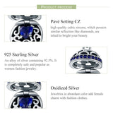 925 Sterling Silver Surprise Love Pendant For Diy Bracelets & Necklaces - Blue