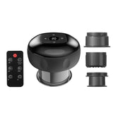 12-Speed Cupping Massager Set With 3 Cups - Black
