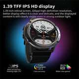 1.39 Inch Colour Screen Smart Watch Support Heart Rate Monitoring / Blood Pressure Monitoring - Blue