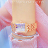 Stylish Diamond Women Alloy Watch Available - Rose Gold