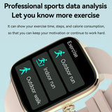 1.96 Inch Ip67 Waterproof Silicone Band Smart Watch Supports Dual-Mode Bluetooth Call / Heart Rate Monitoring - Blue