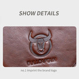 Large Retro Cowhide Crossbody Bag With Usb Port - Yellow