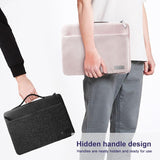 14 Inch Waterproof Laptop Handbag In Bg-01 Design - Grey - 14 Inch