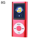 1.8 Inch Metal Mp4 Player + 16G Tf Card + Earphone + Cable - Rose Red - With 16G Tf Card+Earphone+Cable