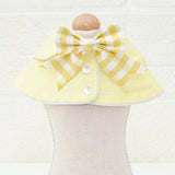 Pet Accessories Dog Small Shawl Bib Saliva Towel Triangle Scarf - Size M - Light Yellow