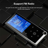 2.4 Inch Touch Mp4 / Mp3 Player 8Gb Memory E Book / Alarm / Timer No Bluetooth - Black