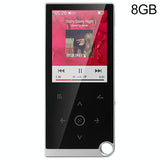 2.4 Inch Touch Mp4 / Mp3 Player 8Gb Memory E Book / Alarm / Timer No Bluetooth - Black