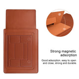 14.1 Inch Laptop Sleeve Leather Carrying Bag - Green