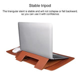 14.1 Inch Laptop Sleeve Leather Carrying Bag - Green