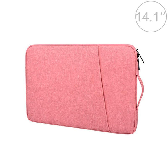 14.1 Inch Laptop Felt Sleeve Protective Case Carrying Bag - Pink