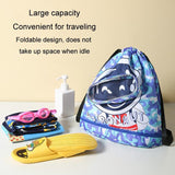 Kids' Swim Bag Cute Cartoon Beach Backpack Waterproof Dry / Wet Large 2 Layer - Green - Small 1 Layer