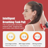 12-Speed Electric Cupping Massage Device Fast Charging - Red Wine