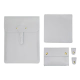 3-in-1 Waterproof Leather Laptop Liner Bag - 14 Inches - Honeydet Oranges