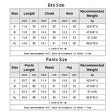 Yoga Fitness Set Women Sports Bra & Leggings Size L - Black - M