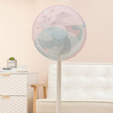 18-inch Cartoon Children's Electric Fan with All-inclusive Mesh Protection Net and Anti-pinch Hand Cover - Sun Flower