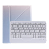 10.2 / 10.5 Inch Bluetooth Keyboard Tablet Case With Triangle Holder & Pen Slot - Gradient Dark Green
