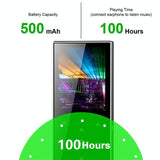 2.4 Inch Touch Mp4 / Mp3 Player 16Gb Memory E Book / Alarm / Timer No Bluetooth - Black