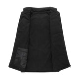 Heated Vest Electric Heating 3 Constant Temperature Warm Cotton Jacket - Black-9 Zones Heating - L