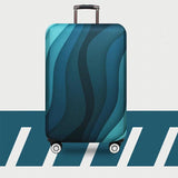 29-32 Inch Travel Suitcase Dust Covers - Elastic & Abrasion-resistant - Gradient Ripple