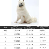 Dog Mouth Cover Anti-Bite Mesh Dog Mouth Cover Medium And Large Dogs Anti-Drop Mask L - Orange