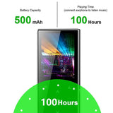 2.4 Inch Touch Mp4 / Mp3 Player 8Gb Memory Bluetooth E Book Alarm Timer - Black