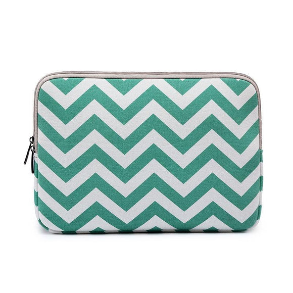 14 Wavy Pattern Notebook Liner Bag - Wavy Design - Light Green